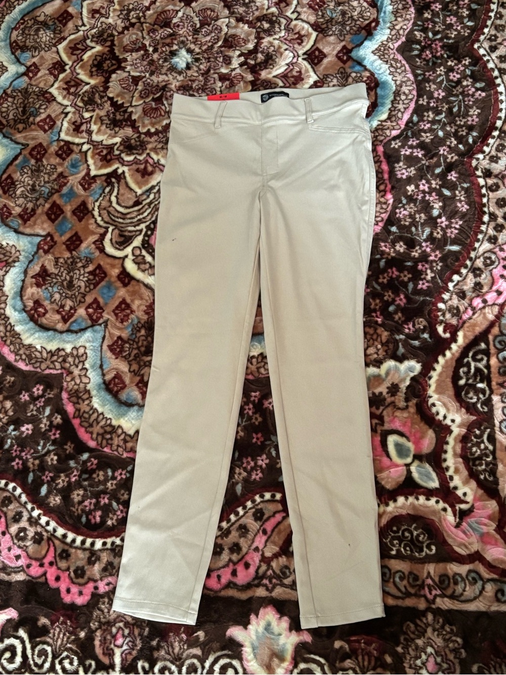 Sunice Slim Straight Ankle Pants in Beige